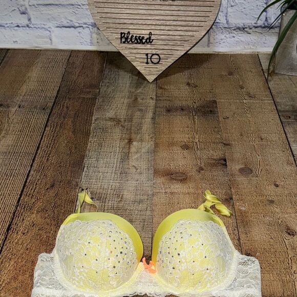 Victoria's Secret Dream Angels Lined Demi Bra BLING 34C - Picture 3 of 10